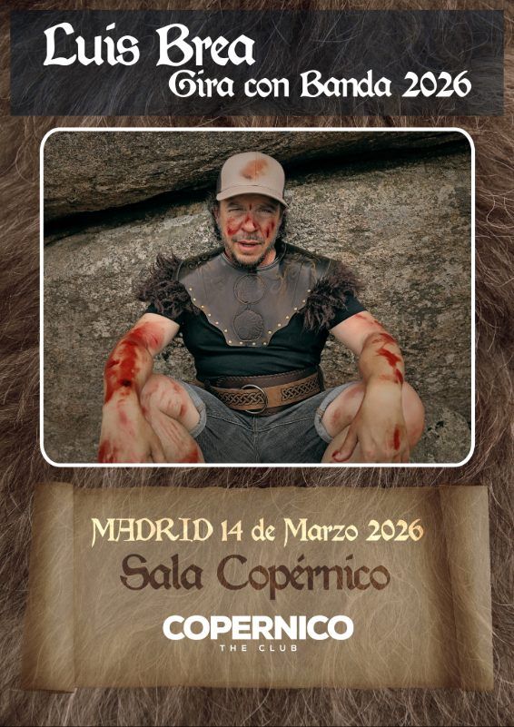 Cartel del concierto en Madrid